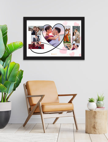 Love you Letter Photo Collage your photo frame