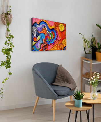 Mythological Canvas Art Print and Back side wooden frame Wall Decor