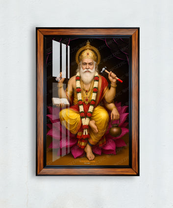 Lord Shree Vishwakarma Ji  photo frame for home and office