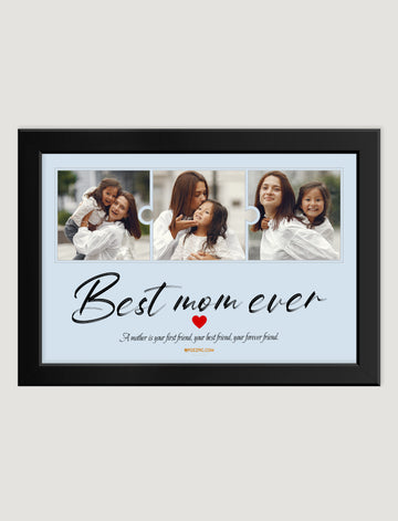 Mother's day gift custom Photo wtih Black  & white Frames