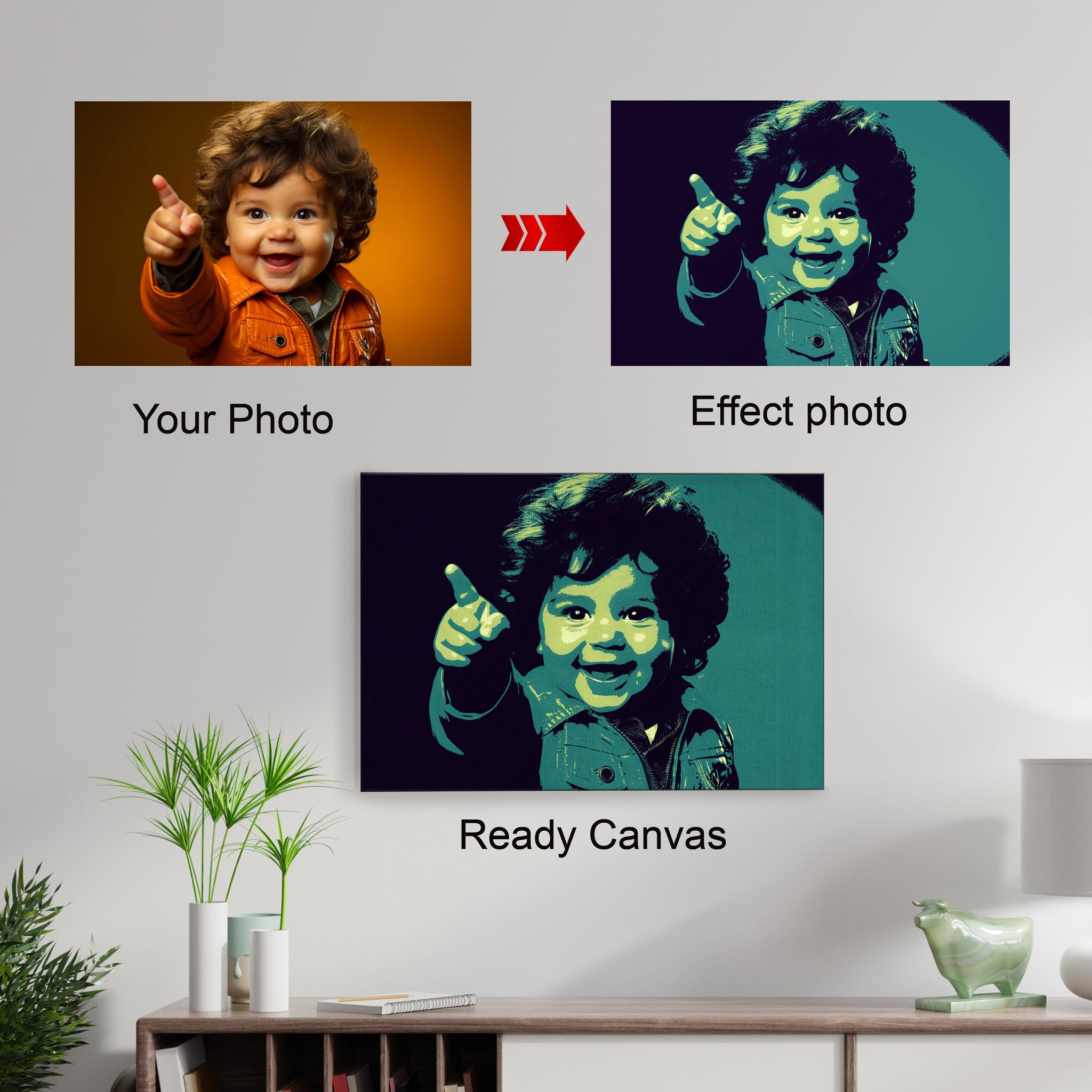 Canvas photo Frame
