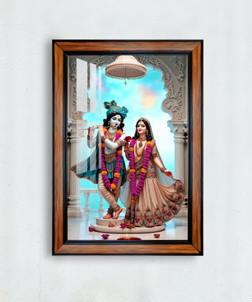 Cute Radha krishan photo frame for home and office