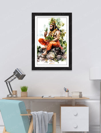 Hanuman ji photo frame for home decor and office Trendy photos New photo framed indian art and culture
