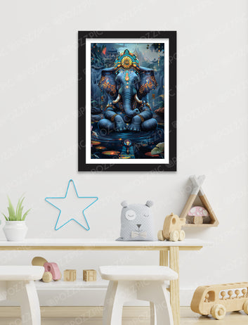 Ganesh ji photo frame Ganpati Ji Photo Frame Painting Wall Hanging Home Decor For Wall, Living