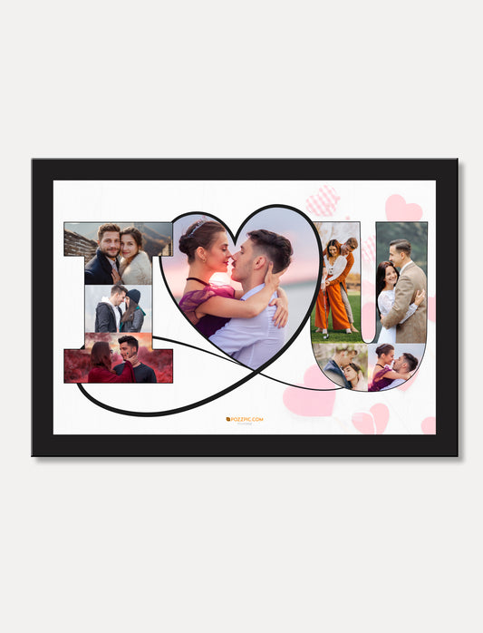 Love you Letter Photo Collage your photo frame