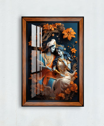 Radha krishan photo frame for home and office