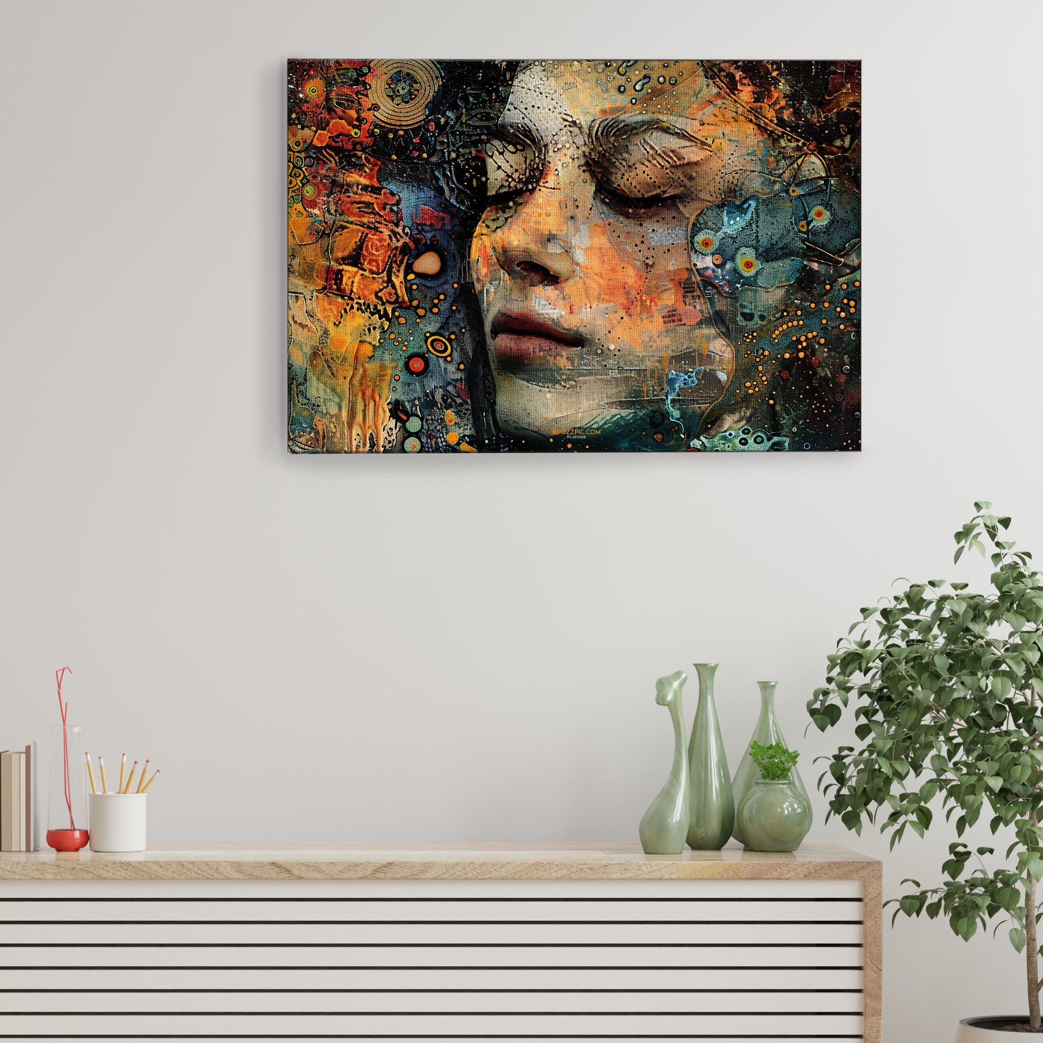 Release-guiltless Canvas Art Print and Back side wooden frame Wall Decor