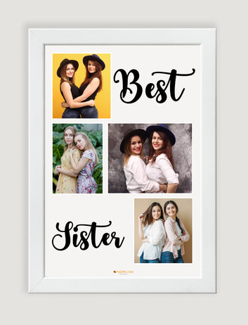 Sister Gift Personaliseds photo frame Customised Photo wtih  Frames