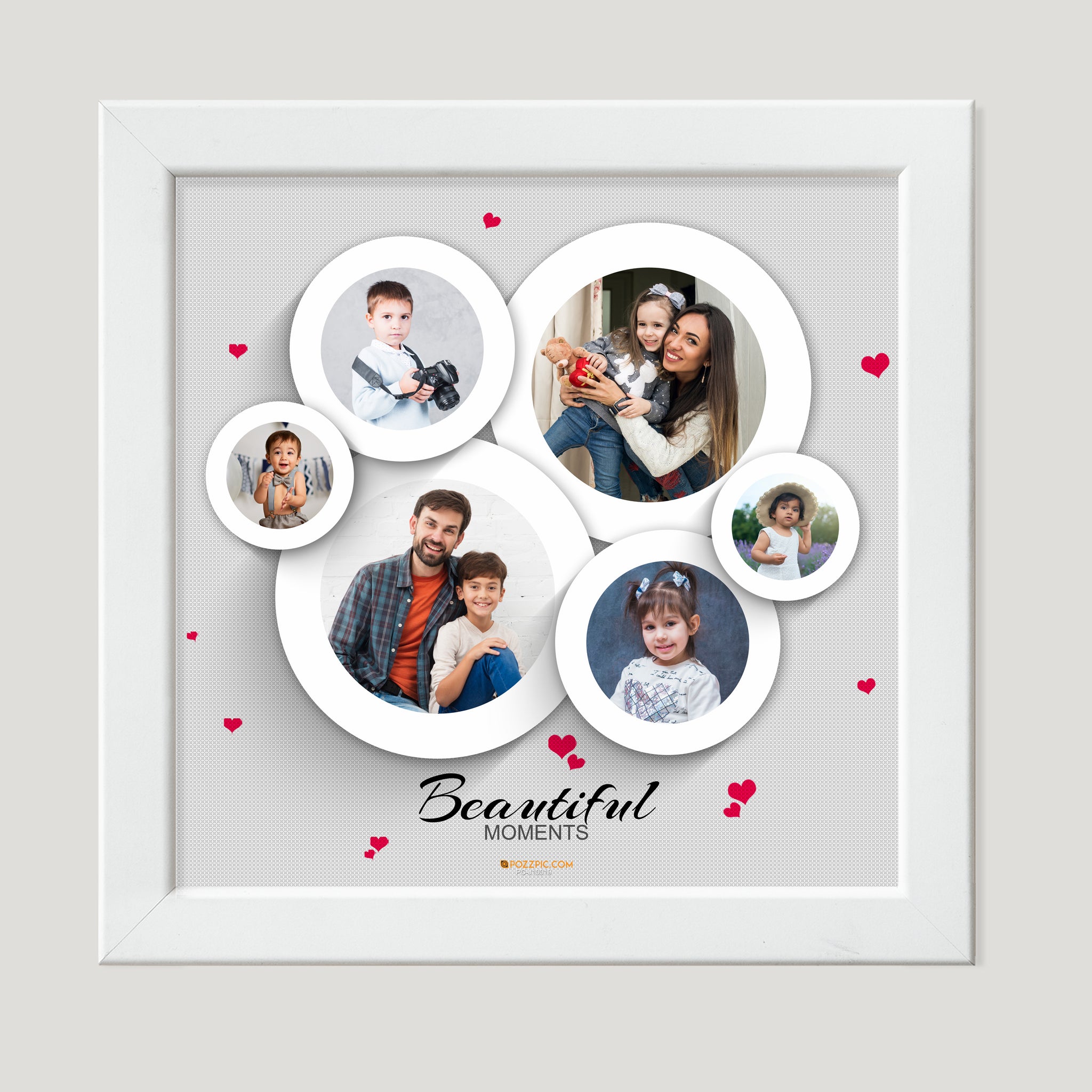 Family photo frame black and white premium quality square Frames