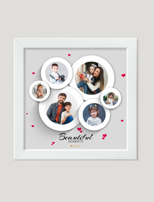 Family photo frame black and white premium quality square Frames