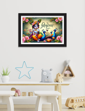 Kanha cute krishna Looking good photo for Living Room, Bedroom, Home, Office, Hotels