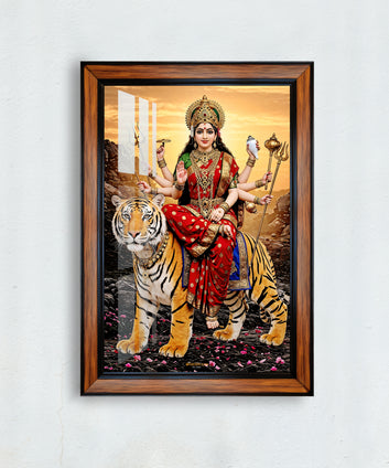 Durga mata photo frame for home and office