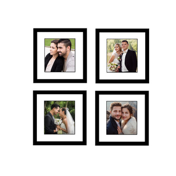 your 04 photos 04 frame  with premium quality black frame