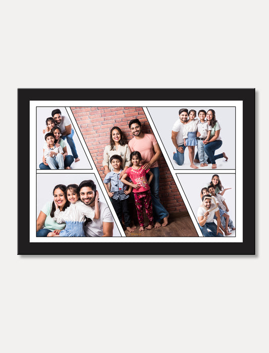 5 photo collage frame  Personalised Photo Collage  Black Frame Custom photos