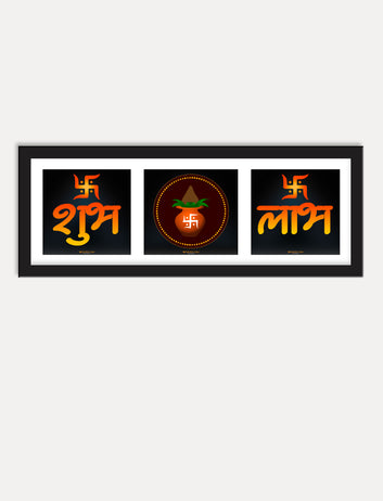 Shubh Labh kalash classical unique attractiv useful photo Zara Hatke frame for home office decor.