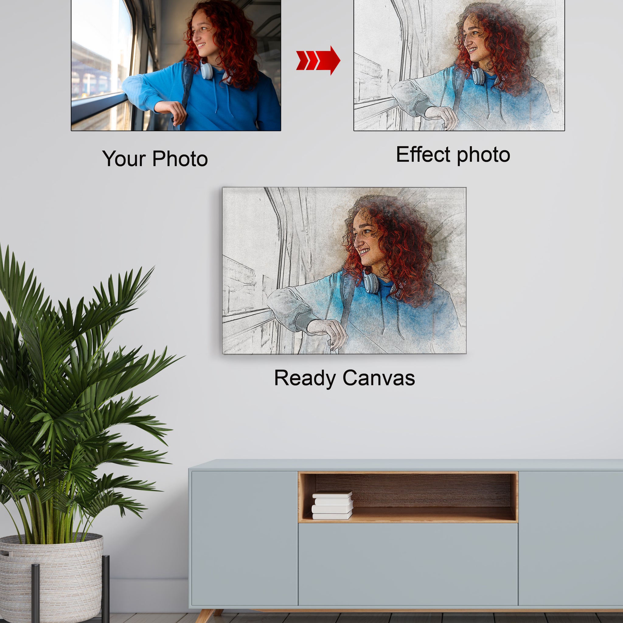 Urban-sketch effectCanvas photo Frame Canvas Prints | Canvas Photo Printing Online | Canvas Wall Art