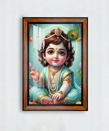 Cute Krishna  Gopal Photo Frame for home and office décor