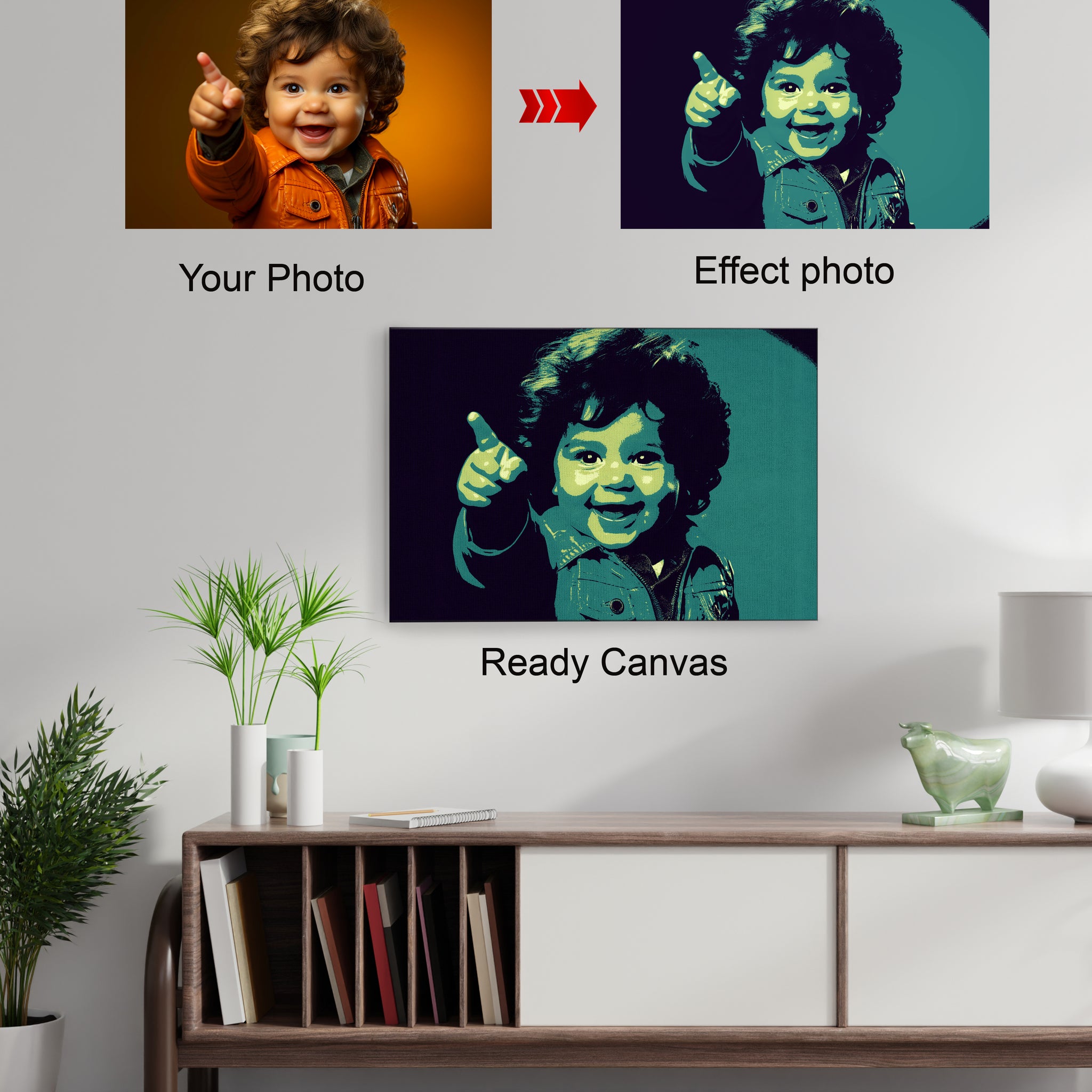 Abstract photo-effect Canvas photo Frame Canvas Prints | Canvas Photo Printing Online | Canvas Wall Art