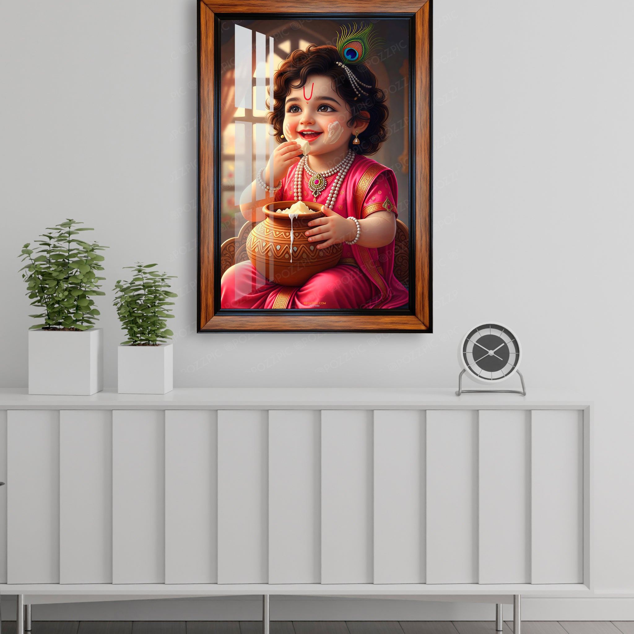 Little Krishna , laddu Gopal Photo Frame for home and office décor