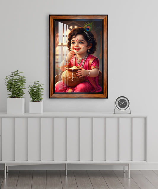 Little Krishna , laddu Gopal Photo Frame for home and office décor