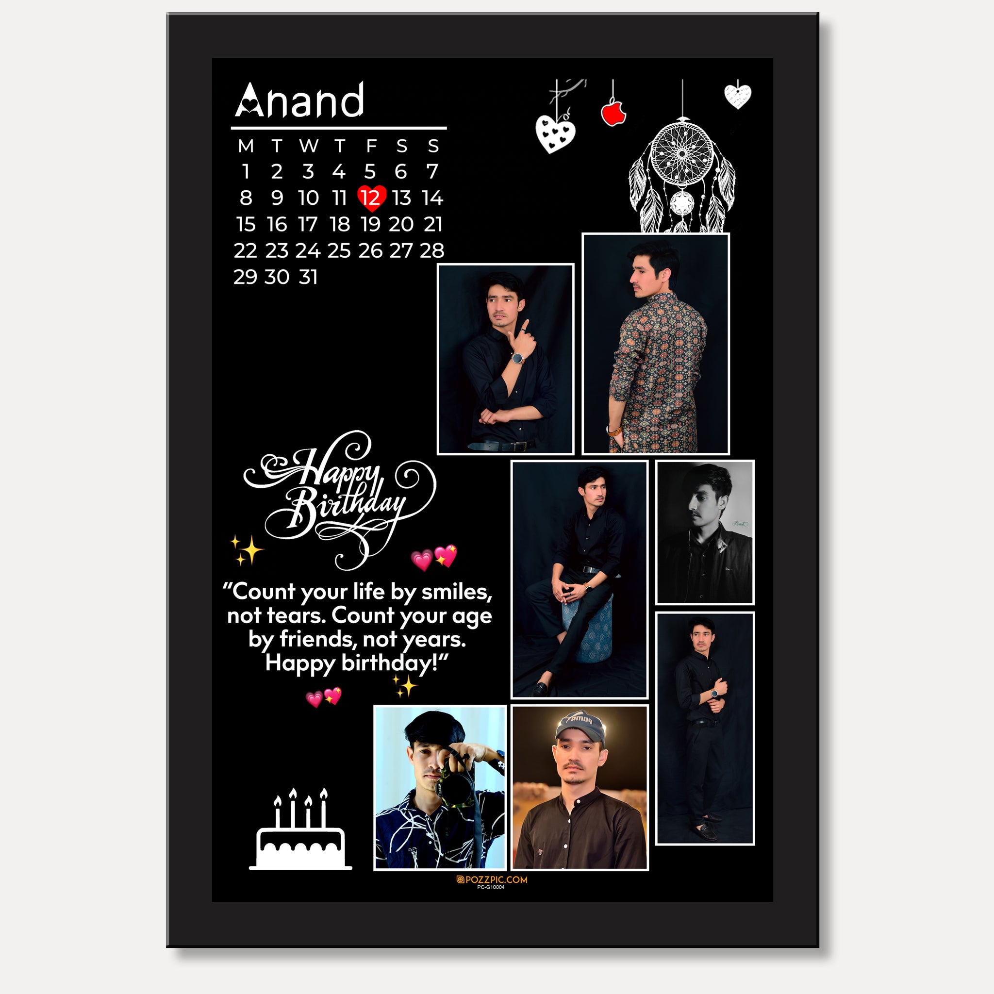 Personalised Photo Frame for Birthday Gifts Collage Customised Photo Frames