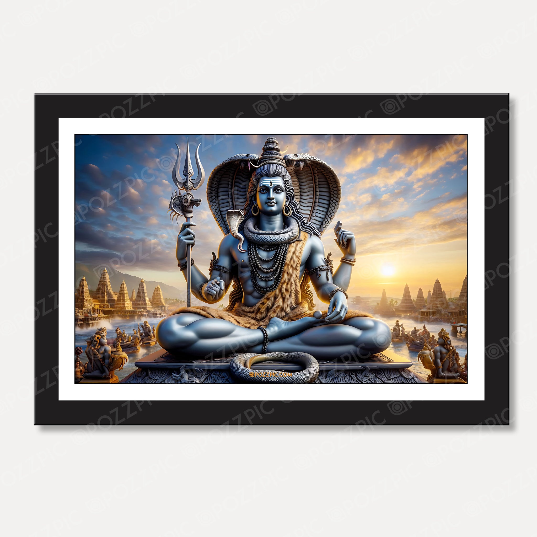 Shiv ji photo best looking for Living Room, Bedroom, Home, Office, Hotels usefull photo framed