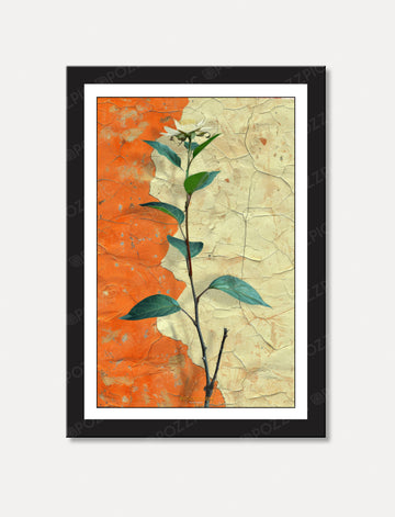 One Line Art Rose Stem Flower Drawing Wall FrameLiving Room, Bedroom, Home, Office, Hotels