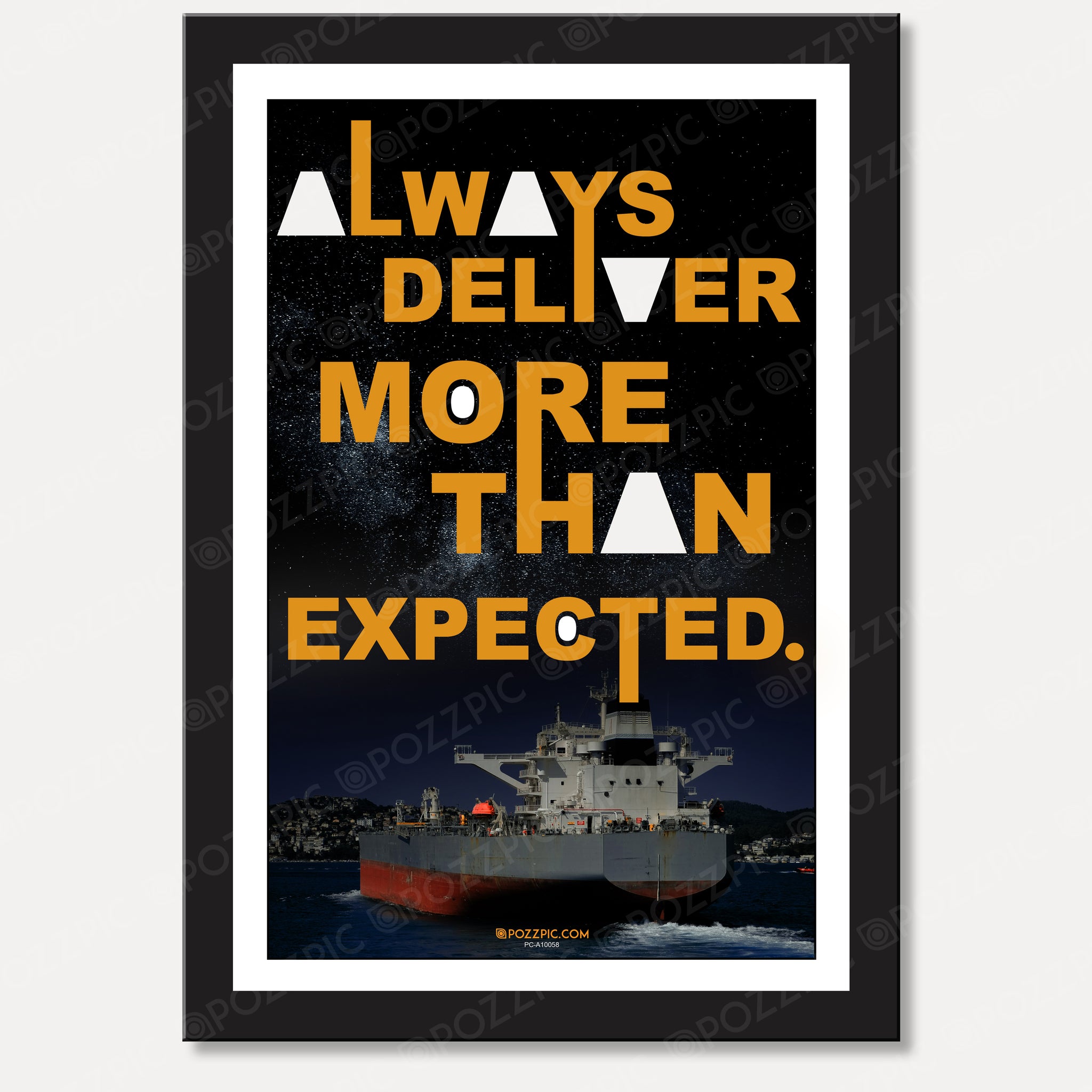 "Always deliver more than expected" Motivational line for Living Room, Bedroom, Home, Office, Hotels School, child room