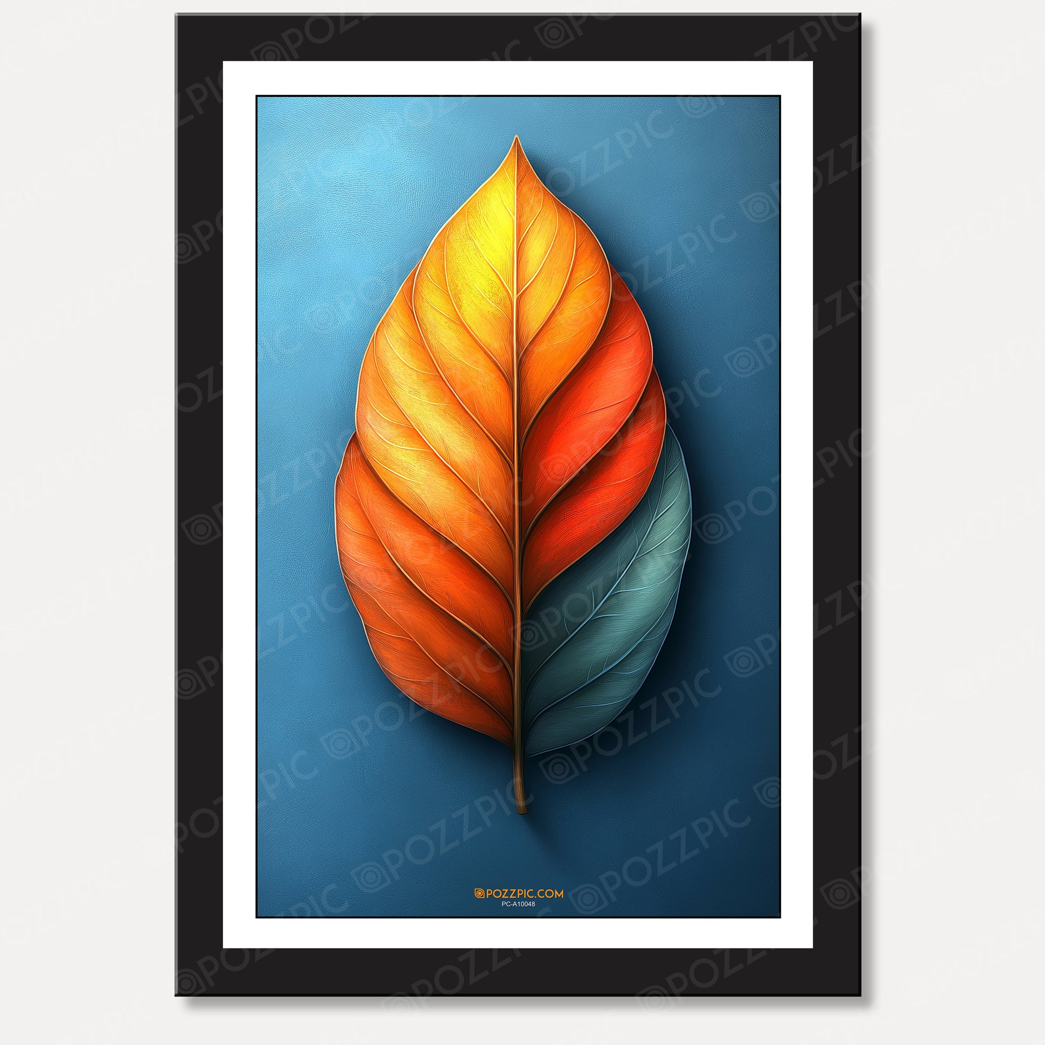 single leaf photo wall art for Living Room, Bedroom, Home, Office, Hotels etc.