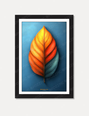 single leaf photo wall art for Living Room, Bedroom, Home, Office, Hotels etc.