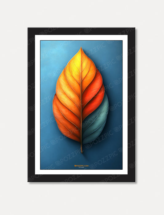single leaf photo wall art for Living Room, Bedroom, Home, Office, Hotels etc.