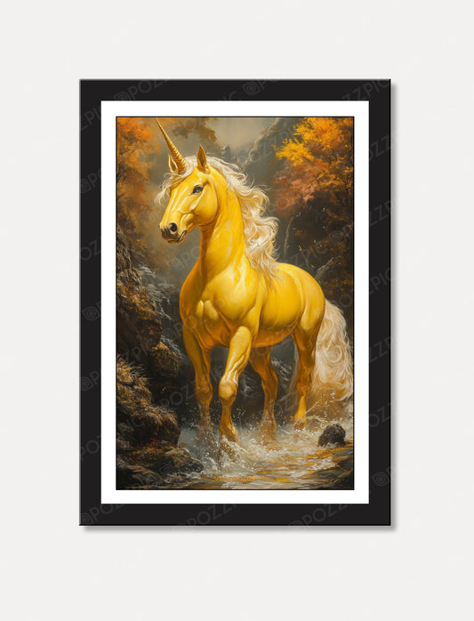 Unicorn Horse Painting Aesthetic Hanging Photo Frame Decorative Item Home Decoration and Wall Decor for Living Room