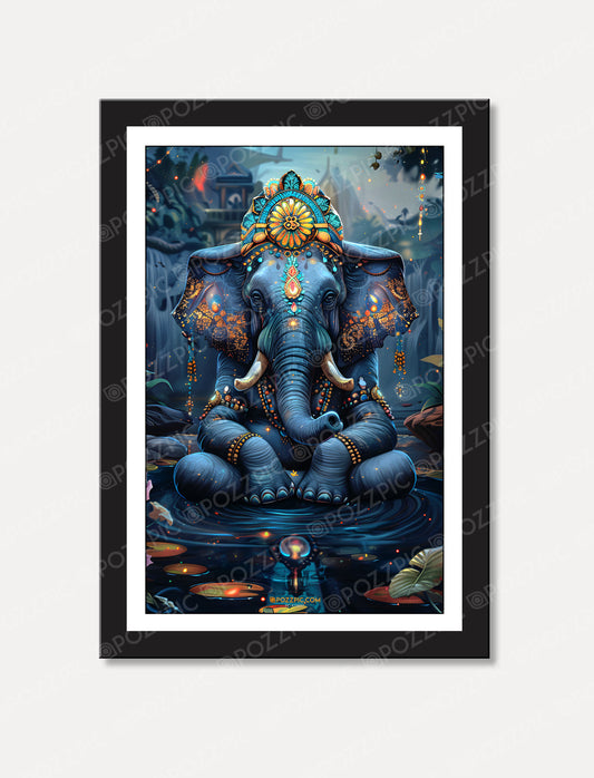 Ganesh ji photo frame Ganpati Ji Photo Frame Painting Wall Hanging Home Decor For Wall, Living