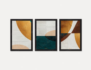 Classical Abstract Art Wall Painting  3 set frame for Living Room, Bedroom, Home, Office, Hotels