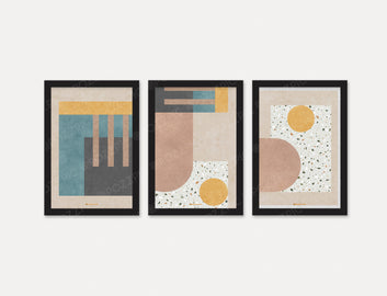 Abstract Wall Painting Set of 3 for Living Room, Bedroom, Home, Office, Hotels