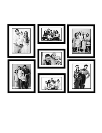 Framed Photo Prints 7  black and white picture, 7 frame Big and small size Multi frame