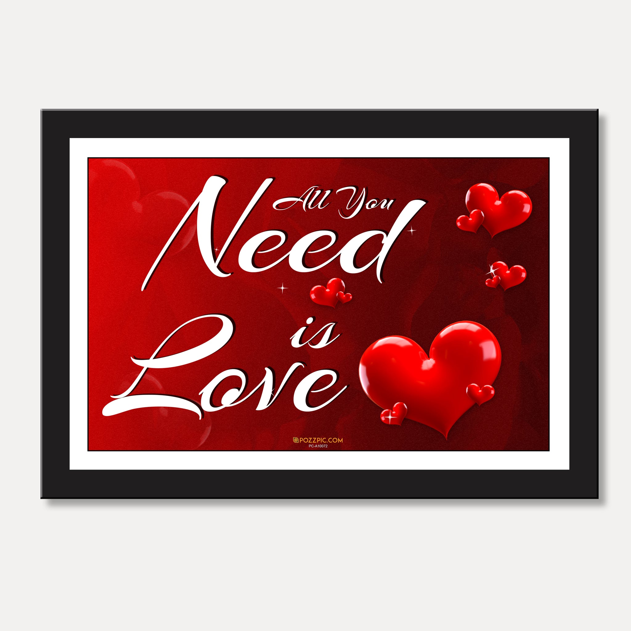 All you need is love  framed for Living Room, Bedroom, Home, Office, Hotels