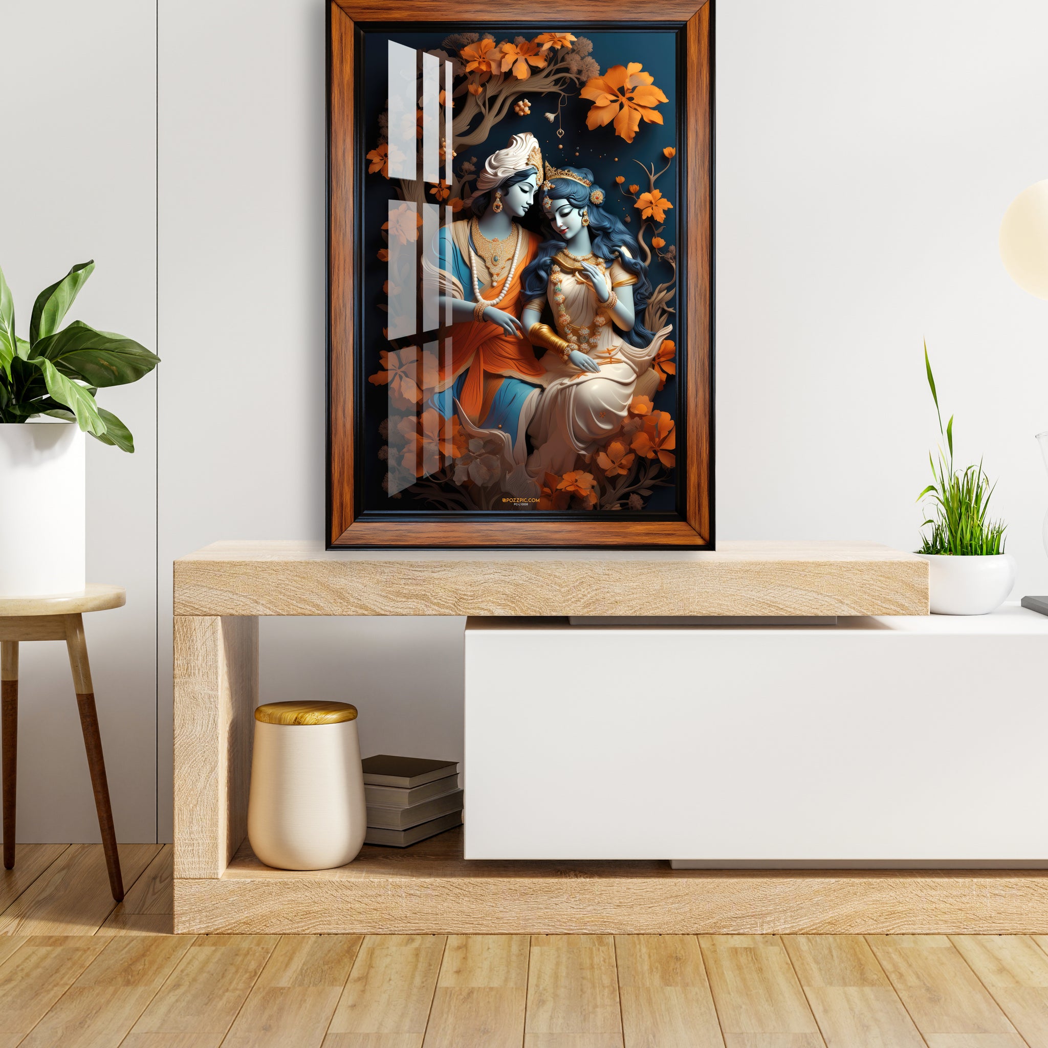 Radha krishan photo frame for home and office