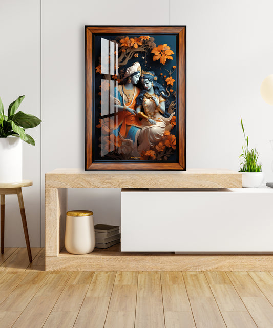 Radha krishan photo frame for home and office