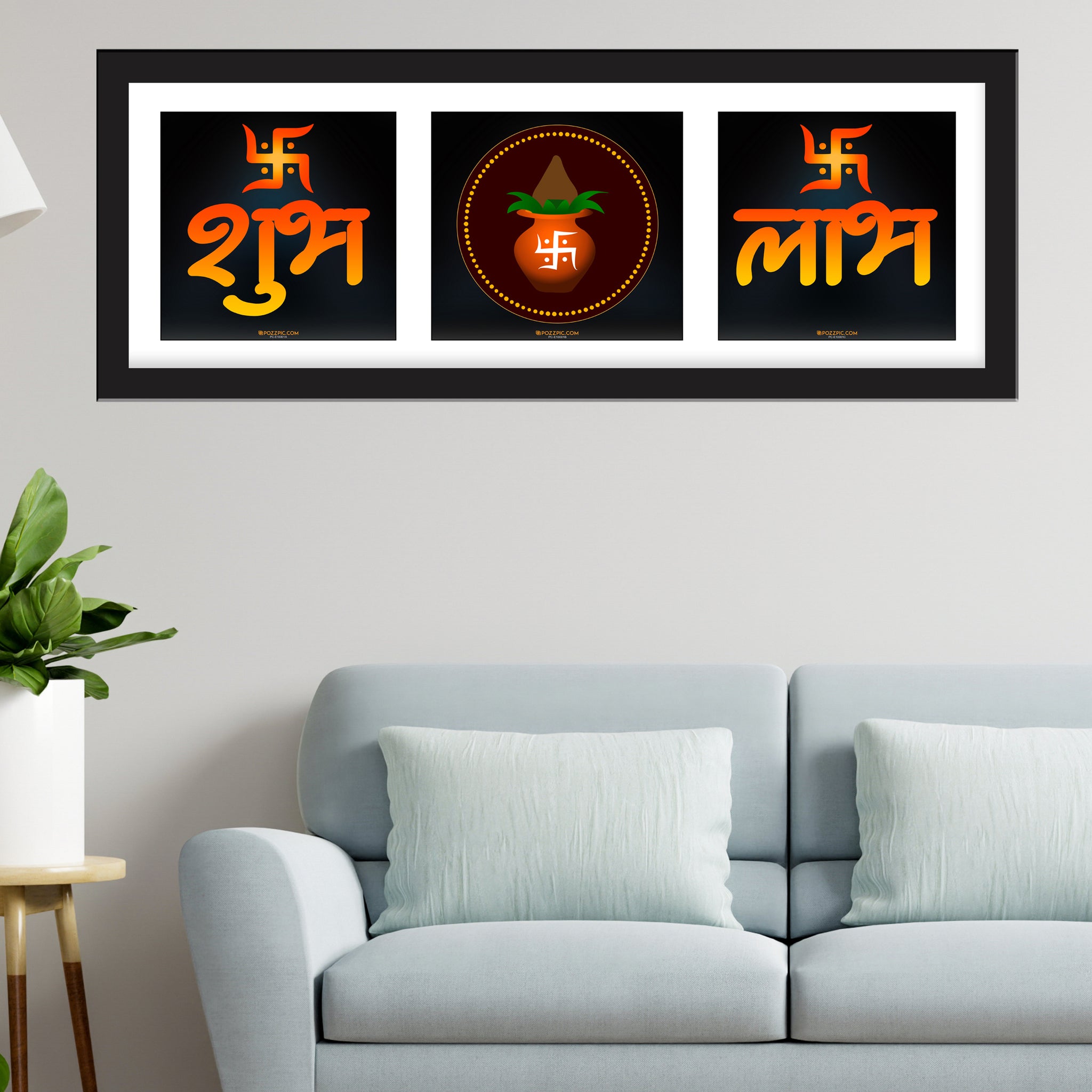 Shubh Labh kalash classical unique attractiv useful photo Zara Hatke frame for home office decor.