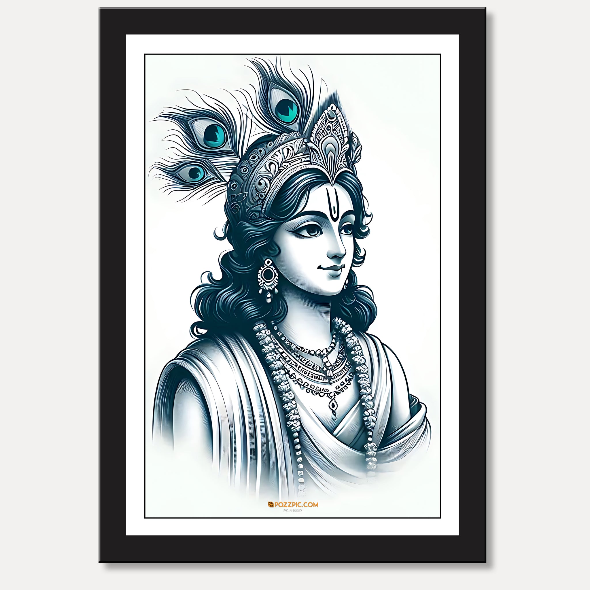 Cute shree krishana photo for home decor, child room pooja ghar decor best look royal photo