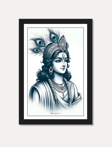 Cute shree krishana photo for home decor, child room pooja ghar decor best look royal photo