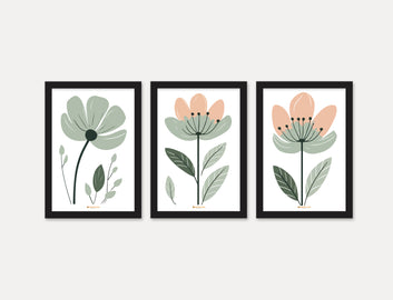 Surreal Geophony Set of 3 Piece Wall Décor Set of Framed Wall Hanging Photo Framed | For Hotel, Office & Home