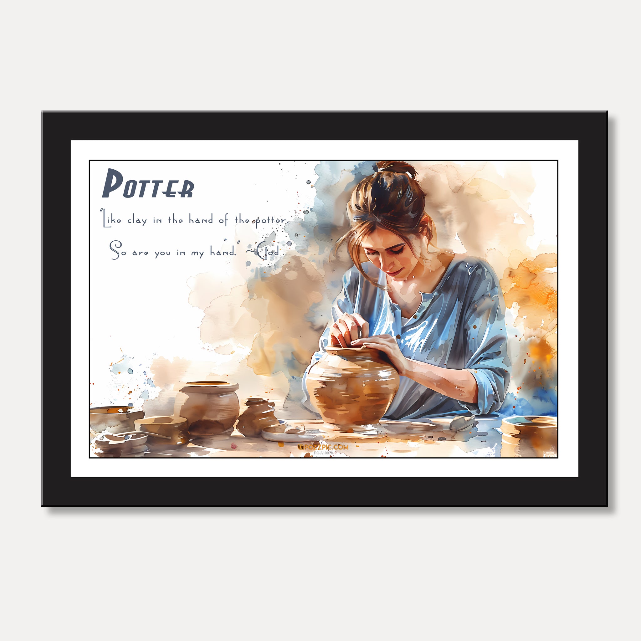 Pottery Maker Wall Painting framed for Living Room, Bedroom, Home, Office, Hotels decore