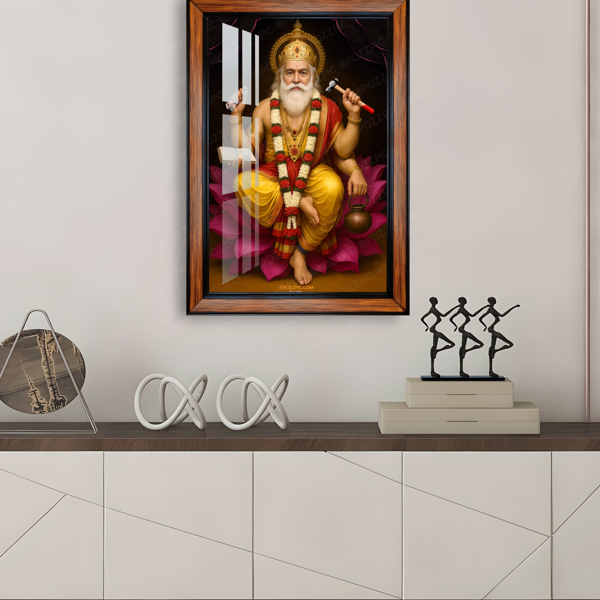 Lord Shree Vishwakarma Ji  photo frame for home and office