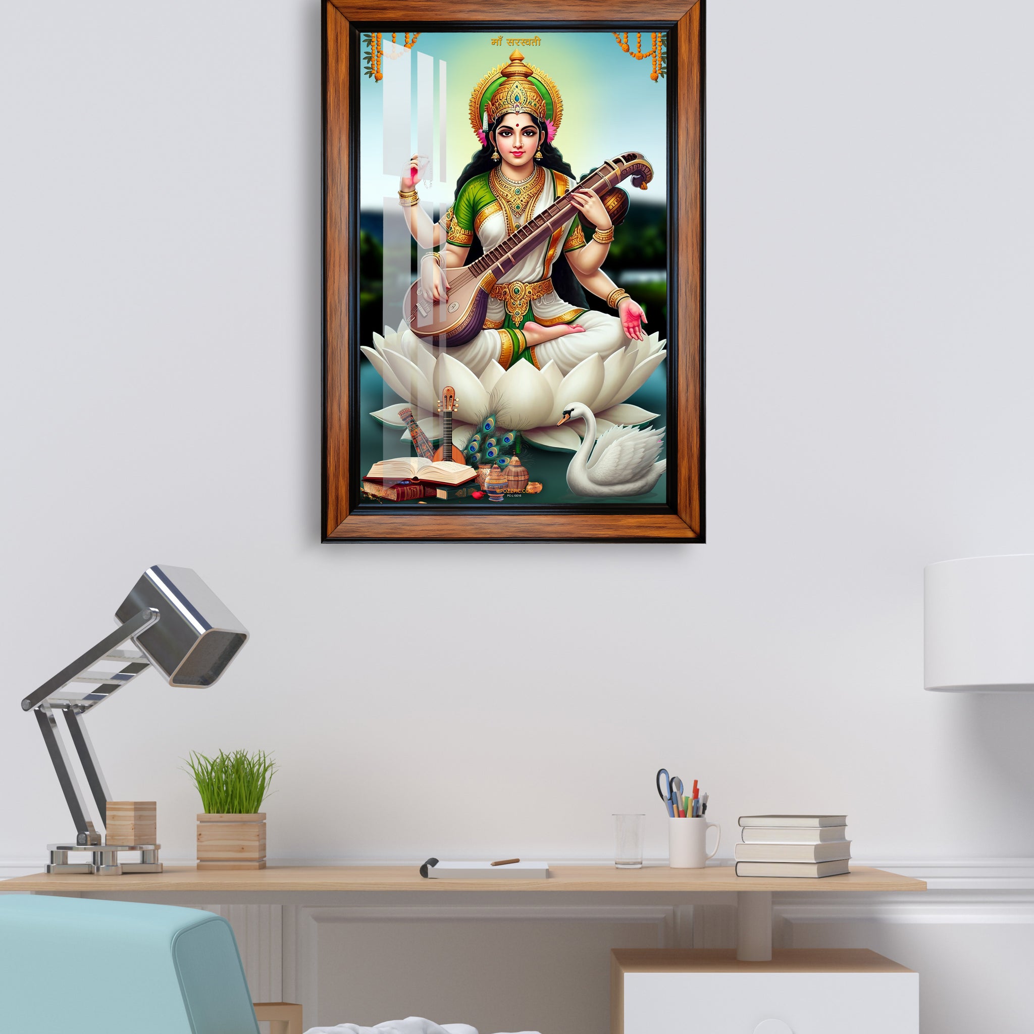 Sarswati photo frame for home, school and office