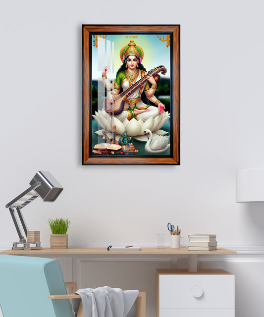 Sarswati photo frame for home, school and office