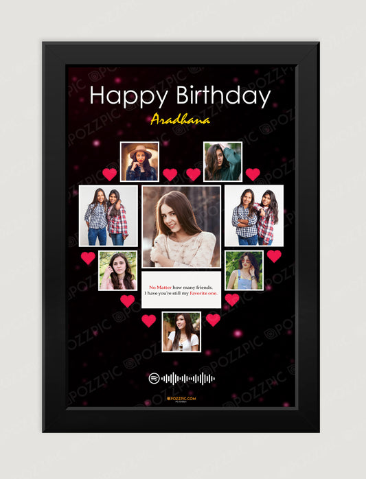 Birthday Personaliseds photo frame Customised Photo wtih  Frames