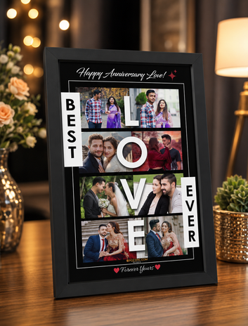 Anniversary photo frame Customised Photo wtih  Frames