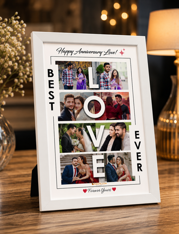Anniversary photo frame Customised Photo wtih  Frames